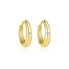 Wholesale Women's S925 Sterling Silver Geometric Micropaved Minimalist Light Luxury Earrings