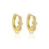 Wholesale Women's S925 Sterling Silver Geometric Micropaved Minimalist Light Luxury Earrings