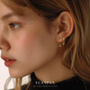 Wholesale Women's S925 Sterling Silver Geometric Micropaved Minimalist Light Luxury Earrings