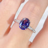 Wholesale Women's S925 Sterling Silver Geometric Minimalist Ring With Diamond And 8A Zircon