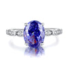 Wholesale Women's S925 Sterling Silver Geometric Minimalist Ring With Diamond And 8A Zircon