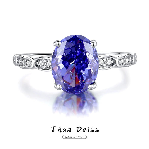 Wholesale Women's S925 Sterling Silver Geometric Minimalist Ring With Diamond And 8A Zircon