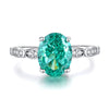 Wholesale Women's S925 Sterling Silver Geometric Minimalist Ring With Diamond And 8A Zircon