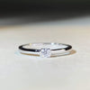 Wholesale Women's S925 Sterling Silver Geometric Moissanite Ring With Electroplating