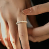 Wholesale Women's S925 Sterling Silver Geometric Niche Style Adjustable Ring