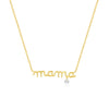 Wholesale Women's S925 Sterling Silver Geometric O Chain Collarbone Necklace With Electroplating Treatment And Diamond For Mother's Day