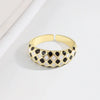 Wholesale Women's S925 Sterling Silver Geometric Open Ring With Electroplating
