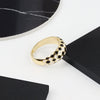 Wholesale Women's S925 Sterling Silver Geometric Open Ring With Electroplating