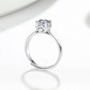 Wholesale Women's S925 Sterling Silver Geometric Opening Fashion Ring With Electroplating