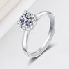 Wholesale Women's S925 Sterling Silver Geometric Opening Fashion Ring With Electroplating