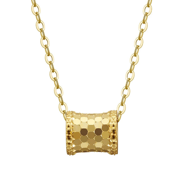 Wholesale Women's S925 Sterling Silver Geometric Original Design Electroplated Honeycomb Small Waist Clavicle Link Necklace With O Word Chain