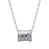 Wholesale Women's S925 Sterling Silver Geometric Original Design Electroplated Honeycomb Small Waist Clavicle Link Necklace With O Word Chain