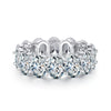 Wholesale Women's S925 Sterling Silver Geometric Oval Pigeon Egg Ring With Electroplating