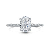 Wholesale Women's S925 Sterling Silver Geometric Oval Ring With Electroplating