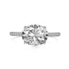 Wholesale Women's S925 Sterling Silver Geometric Oval Ring With Electroplating