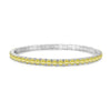 Wholesale Women's S925 Sterling Silver Geometric Pattern Electroplated Rope Design Dopamine Rainbow Bracelet