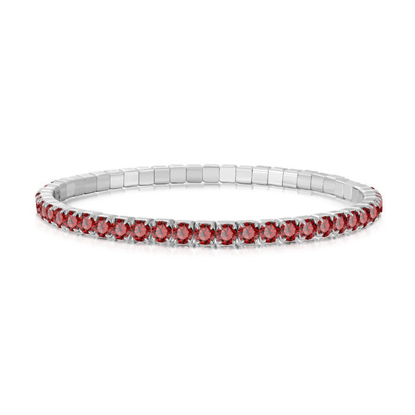 Wholesale Women's S925 Sterling Silver Geometric Pattern Electroplated Rope Design Dopamine Rainbow Bracelet