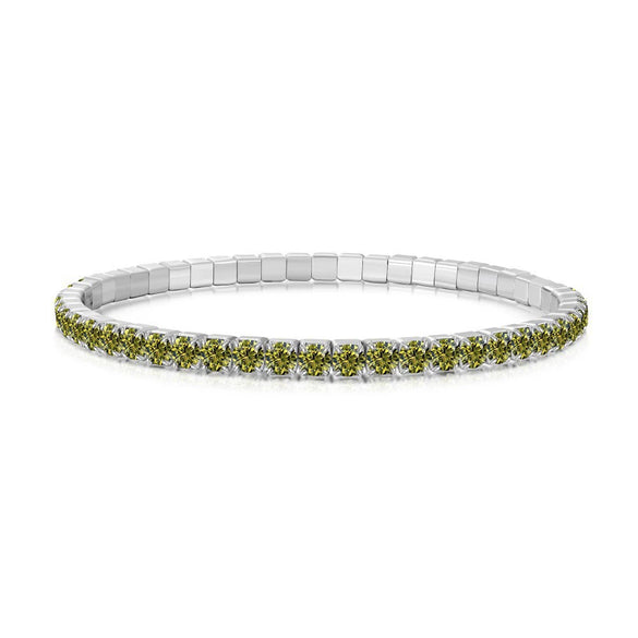 Wholesale Women's S925 Sterling Silver Geometric Pattern Electroplated Rope Design Dopamine Rainbow Bracelet