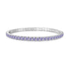 Wholesale Women's S925 Sterling Silver Geometric Pattern Electroplated Rope Design Dopamine Rainbow Bracelet