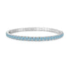 Wholesale Women's S925 Sterling Silver Geometric Pattern Electroplated Rope Design Dopamine Rainbow Bracelet