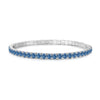 Wholesale Women's S925 Sterling Silver Geometric Pattern Electroplated Rope Design Dopamine Rainbow Bracelet