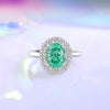 Wholesale Women's S925 Sterling Silver Geometric Pattern Ring Set With Diamonds