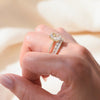 Wholesale Women's S925 Sterling Silver Geometric Pattern Set With Diamonds Ring Set