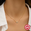 Wholesale Women's S925 Sterling Silver Geometric Pearl Diamondencrusted Clavicle Necklace With Electroplating And Ochain