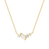 Wholesale Women's S925 Sterling Silver Geometric Pearl Diamondencrusted Clavicle Necklace With Electroplating And Ochain