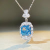 Wholesale Women's S925 Sterling Silver Geometric Pendant Ochain Necklace With Electroplating