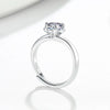 Wholesale Women's S925 Sterling Silver Geometric Petal Open Ring With Electroplating