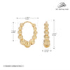 Wholesale Women's S925 Sterling Silver Geometric Plain Circle Ear Buckle With Electroplating