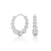 Wholesale Women's S925 Sterling Silver Geometric Plain Circle Ear Buckle With Electroplating