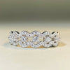 Wholesale Women's S925 Sterling Silver Geometric Ring With Electroplating