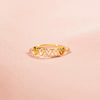 Wholesale Women's S925 Sterling Silver Geometric Ring With Electroplating