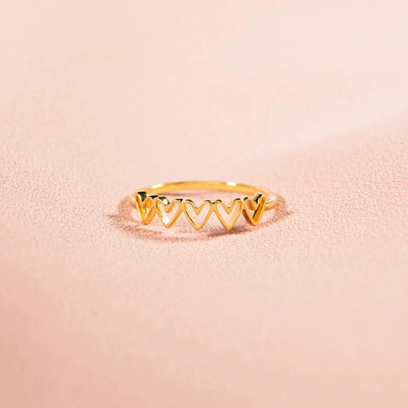 Wholesale Women's S925 Sterling Silver Geometric Ring With Electroplating