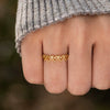 Wholesale Women's S925 Sterling Silver Geometric Ring With Electroplating