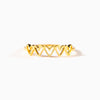 Wholesale Women's S925 Sterling Silver Geometric Ring With Electroplating