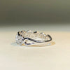 Wholesale Women's S925 Sterling Silver Geometric Ring With Electroplating