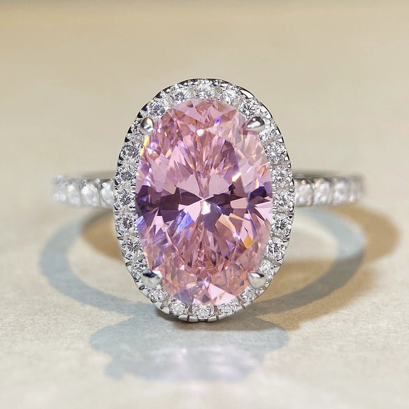 Wholesale Women's S925 Sterling Silver Geometric Ring With High Carbon Diamond And Electroplating