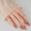 Wholesale Women's S925 Sterling Silver Geometric Ring With 18K Gold Vacuum Plating