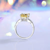 Wholesale Women's S925 Sterling Silver Geometric Ring With Pink Diamond And Zircon