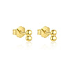 Wholesale Women's S925 Sterling Silver Geometric Rose Flower Earrings Minimalist Cold Style With Zirconia Treatment