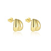 Wholesale Women's S925 Sterling Silver Geometric Rose Flower Earrings Minimalist Cold Style With Zirconia Treatment