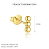Wholesale Women's S925 Sterling Silver Geometric Rose Flower Earrings Minimalist Cold Style With Zirconia Treatment