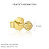 Wholesale Women's S925 Sterling Silver Geometric Rose Flower Earrings Minimalist Cold Style With Zirconia Treatment