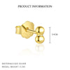 Wholesale Women's S925 Sterling Silver Geometric Rose Flower Earrings Minimalist Cold Style With Zirconia Treatment