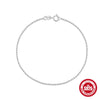 Wholesale Women's S925 Sterling Silver Geometric Round Beads Chain Bracelet With Electroplating