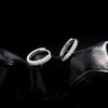Wholesale Women's S925 Sterling Silver Geometric Shining Rowing Diamond Ear Ring With High End Sense For Autumn And Winter