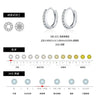 Wholesale Women's S925 Sterling Silver Geometric Shining Rowing Diamond Ear Ring With High End Sense For Autumn And Winter